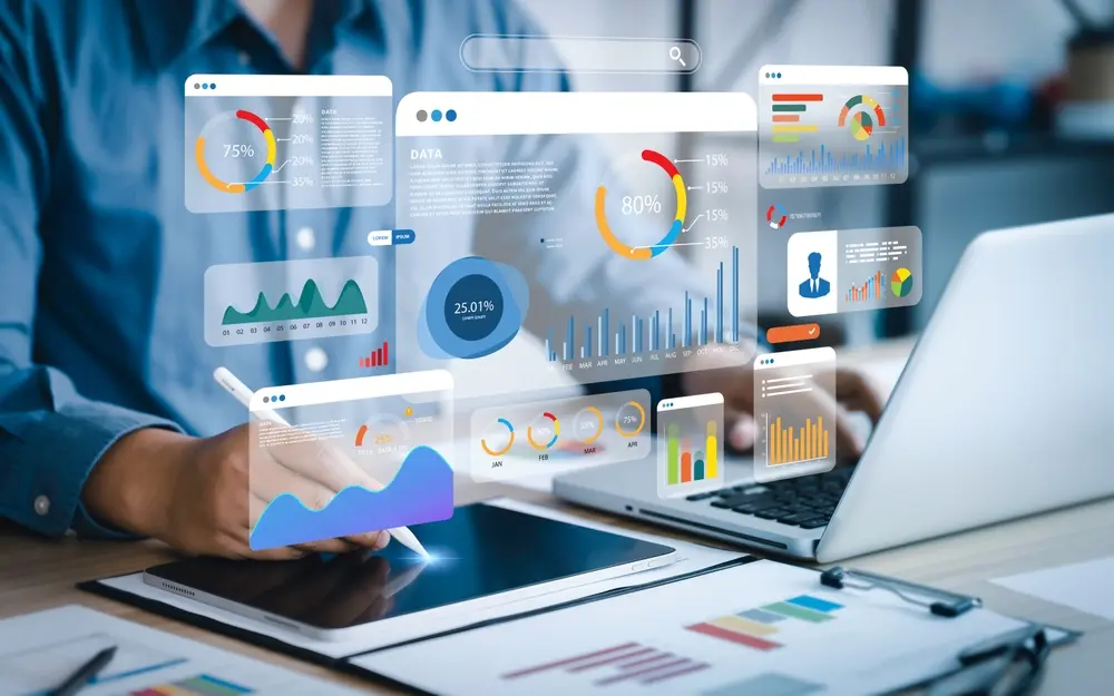 Property management accounting reporting dashboard